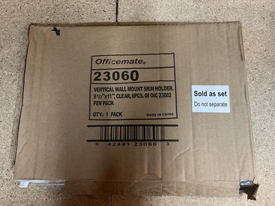 Soporte para letreros vertical Officemate, paquete de 6 (oic-23060) (oic23060) C73 Foto 1 de 4