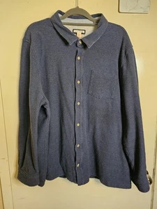 Shacket uomo Carbon 2 cobalto taglia large XXL blu spesso con bottoni - Foto 1 di 8