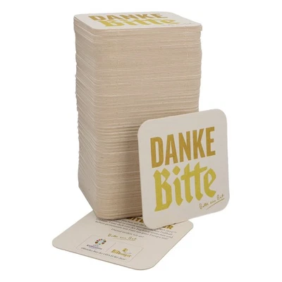 125x Bitburger Bier Bierdeckel Untersetzer 9x9 cm "Bitte noch 1" Rückseite "Euro - Bild 1 von 4