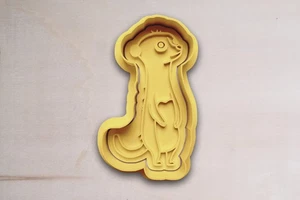 Ausstechform Erdmännchen PLA mit Stempel – Keksausstecher Tiermotiv Kinder - Bild 1 von 5