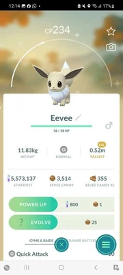 Pokemon Go Shiny Eevee ( XXL) - Image 1 of 2