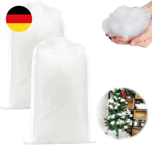 300g Weihnachten Kunstschnee Dekor Faser Flauschig Schneewatte,Kunstschnee Dekos - Bild 1 von 7