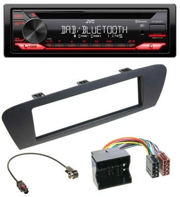 JVC CD DAB USB Bluetooth MP3 Autoradio für Renault Scenic (ab 12) - braun - Bild 1 von 4