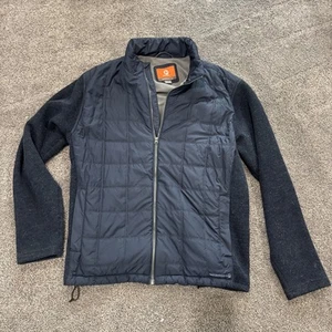 Merrell Jacket Mens 2XL Navy Blue Select Performix Warm Full Zip Quilted Fleece - Picture 1 of 12