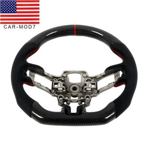 For Ford Mustang EcoBoost GT 2018-2022 2023 Real Carbon Fiber Steering Wheel - Picture 1 of 8