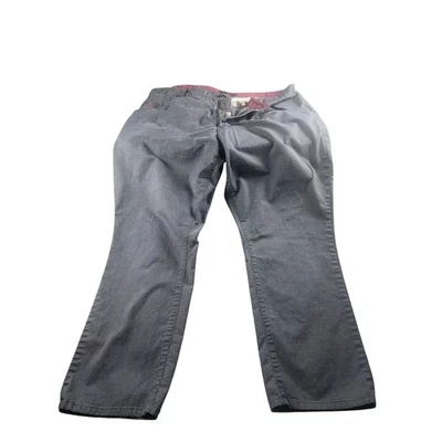 Pantalones para hombre Robert Graham 40x34 gris algodón elástico recto vestido chino informal Foto 1 de 4