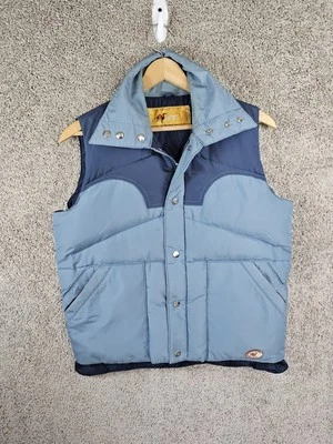 Vintage Camel Vest Mens Medium Puffer Northern Goose Down Quilted Snap Ski 90s - Image 1 of 4