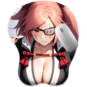 Alfombrilla de ratón 3D Oppai alfombrilla de ratón anime manga pechos juegos reposamuñecas alfombrilla Baiken - Imagen 1 de 5