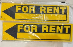 Zu vermieten Pfeil Schild Hillman Schwerlast 2 Stück gelb Kunststoff 6" Höhe x 24" Breite 843316 - Bild 1 von 2