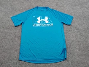 Under Armour Camicia Uomo XL Blu T-shirt Manica Corta Vestibilità Larga Performance - Foto 1 di 7