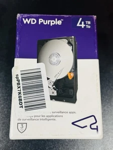 Western Digital 4TB WD Purple Surveillance Internal Hard Drive HDD - Afbeelding 1 van 5
