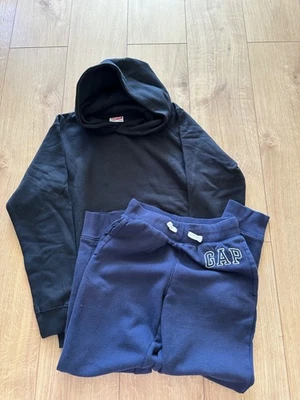 GAP JERSEY JOGGERS NAVY BLUE XL 11-12Y FDM BLACK HOODIE TRACKSUIT TOP SWEATSHIRT - Image 1 of 4