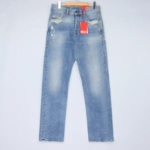 Diesel Mens Jeans 2020 D-Viker Straight Leg Blue Medium Wash Button Fly Size NWT - Bild 1 von 12
