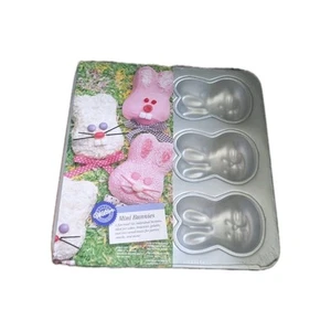 Wilton Mini Coniglietti Cake Pan Stampo Muffin Pasqua 6 Cavità Vintage 1992 #2105-4426 - Foto 1 di 2