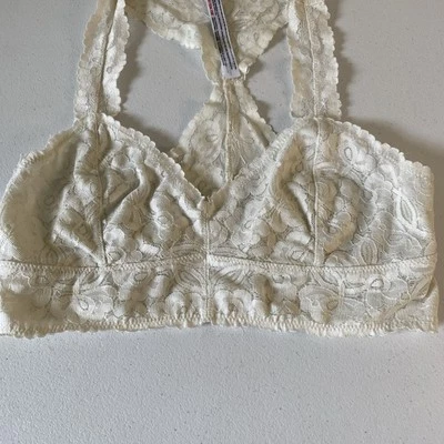 Intimately Free People Lace Bralette Racer back  S Ivory Romantic (F9) - Image 1 of 4