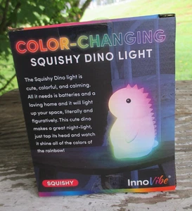 New! Mini Dinosaur Dino Color Changing Night Light Kids Soft Light Inno Vibe - Picture 1 of 22
