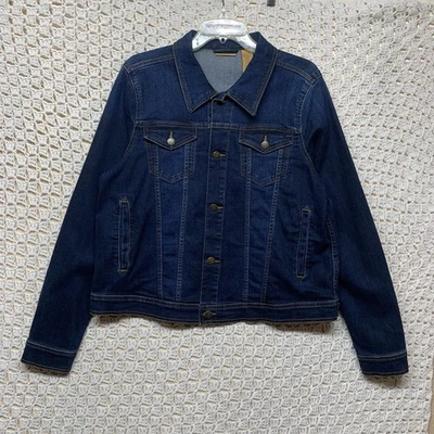 Wrangler Trucker Jacket Men’s  XL  Blue Denim Jean Jacket Long Sleeve Western - Image 1 of 4