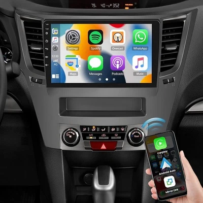 Carplay Car Stereo Radio Android 15 GPS Navi For Subaru Legacy Outback 2009-2014 Foto 1 de 4
