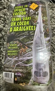 Calavera en Araña Cocoon Decoración Halloween Mundo Divertido - Imagen 1 de 5