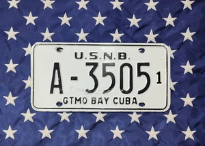 United States Naval Base Guantanamo Bay License Plate - series 1978 - Picture 1 of 1