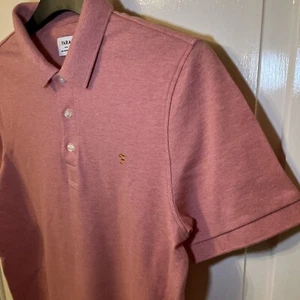 Farah Polo Top T Shirt 100% COTTON ORGANIC PINK Size Medium, VGC - Picture 1 of 13