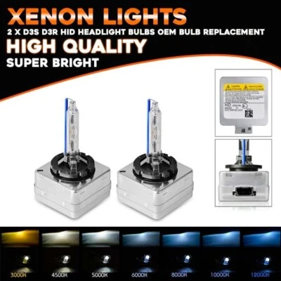 2x For AUDI 35W D3S HID XENON BULBS OEM DIRECT REPLACEMENT HEADLIGHT LAMP BULB - Image 1 of 4