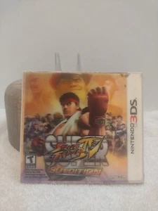 Nintendo 3DS Super Street Fighter IV 3D Game Lenticular Slipcover Tested(U) - Picture 1 of 6