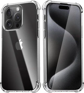 Clear Case For iPhone 16 15 14 Pro Max Plus 13 12 11 SE Shockproof Phone Cover - Picture 1 of 8