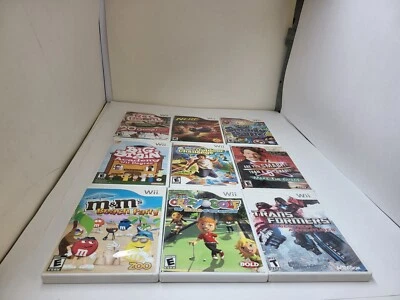 9 GAMES FOR NINTENDO Wii  M&M/CRAZY GOLF/NERF/REC ROOM/TRANSFORMERS/SMARTY #29E - Image 1 of 4