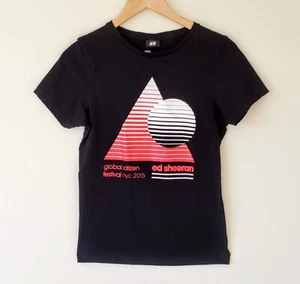 Ed Sheeran H&M Global Citizen Festival NYC 2015 Black T-Shirt Tee Merch Size XS - Picture 1 of 4