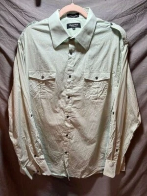 Eighty Eight Button Up Shirt Adult Extra Large Green Long Sleeve Casual Mens. - Image 1 of 4