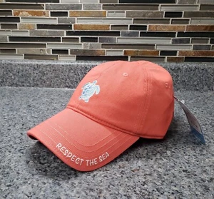 Neu mit Etikett Signature Seas Baseballmütze bestickt Meeresschildkröte Riemen hinten Schnallenverschluss - Bild 1 von 11