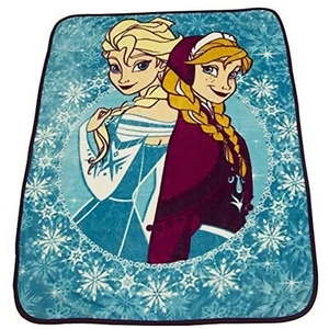 Disney Frozen Anna Elsa Brand New Adorable Classic Designed Micro Plush Blanket - Picture 1 of 1