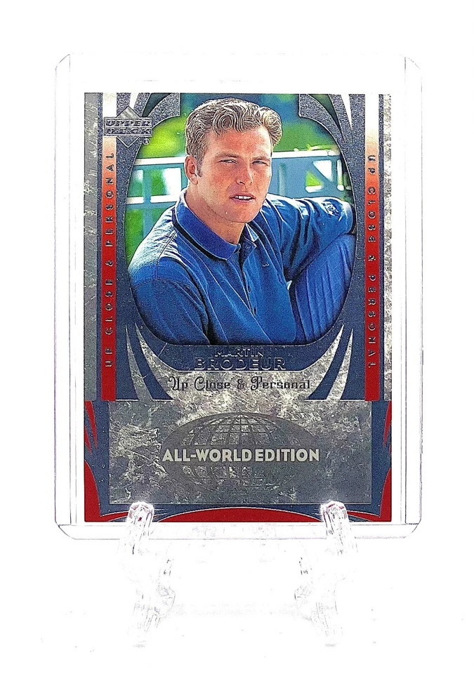 MARTIN BRODEUR 2004-05 UD Hockey All World Edition #96 UP CLOSE AND PERSONAL - Image 1 of 2