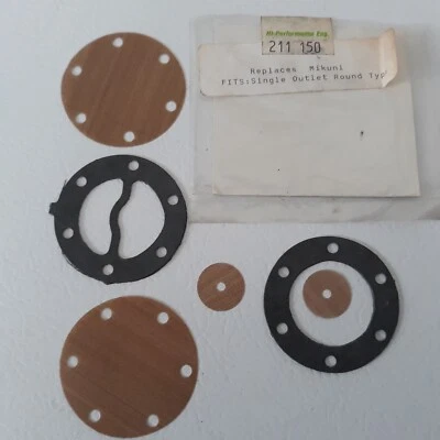 Mikuni Single Outlet Round Type Gaskets - Image 1 of 2