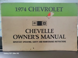 1974 Chevy CHEVELLE Owner's Manual - factory original - Chevelle - Picture 1 of 4
