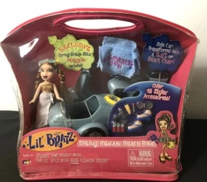 Lil' Bratz Meygan Doll Fashion Tote Spring Break Beach Bike 2002 MGA Vintage - Picture 1 of 7