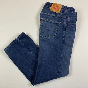 Levi’s 505 Regular Straight Leg Jeans Boy’s 12 Medium Wash Denim Casual - Picture 1 of 11