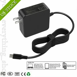 For Lenovo 65W USB-C Type-C Laptop Charger Power Supply Adapter ADLX65YLC3A - Picture 1 of 10