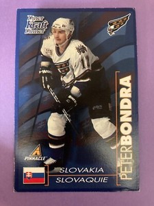 1997-98 Kraft Dinner Pinnacle 3.5x5 Card Peter Bondra