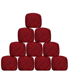 Juego de 10 hilos de ganchillo marrón de hilo de algodón de bola para tejer y hacer artesanía - Imagen 1 de 4