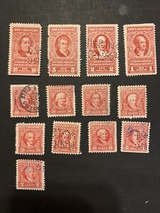 2/603 US Stamp Revenue Series 1954 2c-$10 13 UNH See Pictures