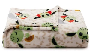 Manta de felpa The BIG ONE Star Wars The Mandalorian 5 pies por 6 pies NUEVA - Imagen 1 de 6