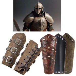Coppia Bracciali Vichinghi Rinascimento Guardia Braccio Costume Cosplay Medievale - Foto 1 di 35
