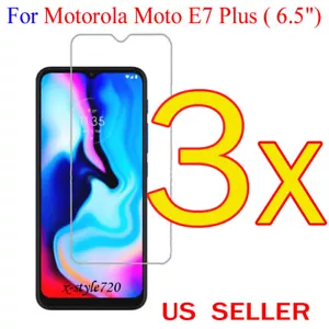 3x Clear LCD Screen Protector Guard Cover Film For Motorola Moto E7 Plus  (6.5") - Picture 1 of 1