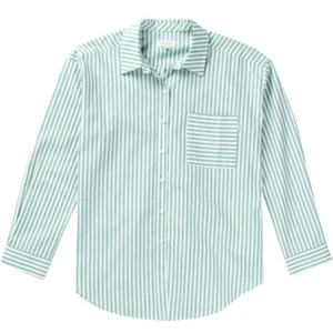 Brixton Sidney Oversized Long-Sleeve Shirt Women's Leprechaun Size XS/S NWT - Picture 1 of 4