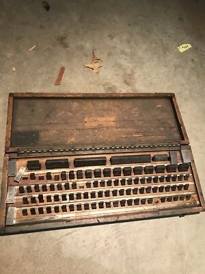 Brown & Sharpe C. E. Johansson Dearborn Gage Co Gage Block Set W Box Gauge Vtg - Image 1 of 4