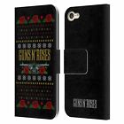 GUNS N' ROSES CHRISTMAS LEATHER BOOK WALLET CASE COVER FOR APPLE iPOD TOUCH MP3