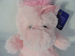 NWT Kellytoy Adorable Very Soft Cute Stuffed Animal Pink Unicorn w Shiny Horn - Picture 1 of 9