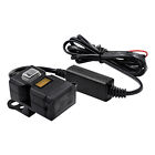 For 9-32V Motorcycle Auto Use Dual USB QC3.0 Fast Charger Part